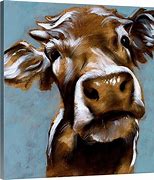 Image result for Large Cow Canvas Wall Art