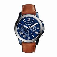 Image result for Fossil Men Chronograph Watch Square Brown Leather Strap