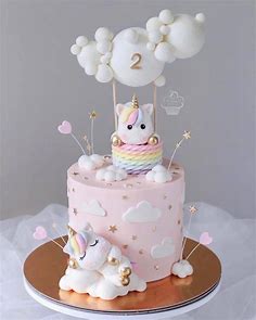 Tastymolds on Instagram: “����Look at this masterpiece by @caramel.patisserie ���� Swipe for deta… | Unicorn birthday cake, Baby birthday cakes, Birthday cake girls