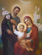 Image result for Holy Family Statue Painting