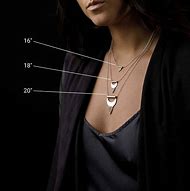 Image result for 16 Inch Necklace On Woman