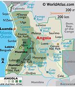 Image result for Mapa De Angola