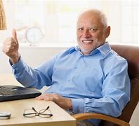 Image result for Old Man Smiling at Computer Meme
