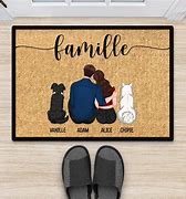 Image result for Paillasson Personnalise Famille