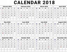 Image result for 2018 Calendar Printable Free