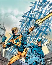 Image result for Blue Beetle and Booster Gold DC