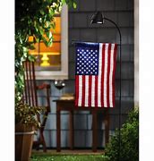 Image result for Garden Flag Stand with Solar Light