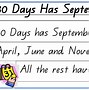 Image result for 30 Days Has September Printable