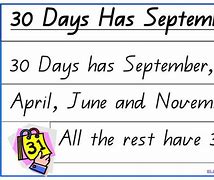 Image result for 30 Days Hath September Print Out