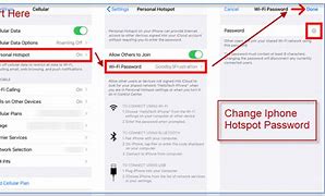 Image result for iPhone Hotspot Change Password