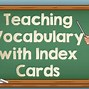 Image result for Vocabulary Cards Homemade