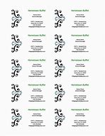 Image result for Business Card Paper Size