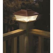 Image result for Lowe's Solar Deck Post Lights
