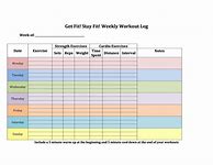 Image result for 7-Day Workout Plan Template