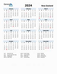 Image result for New Zealand Holiday Calendar 2024