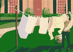 Image result for Hanging Clothes On a Clothesline