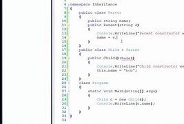 Image result for C# Inheritance Example