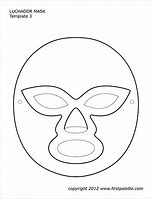 Image result for Luchador Mask Template