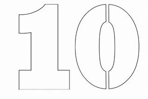 Image result for Stencil Numbers 1-10