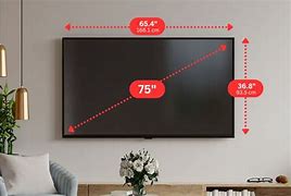 Image result for 75 Inch TV Dimensions Cm