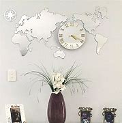 Image result for Mirrored Map Clock
