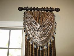 Image result for short curtains rod