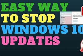 Image result for How to Stop Updates