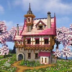 Airtug on Instagram: "Made another house using the 1.20 cherry blossom blocks #minecraft #minecraftbuilds #minecraftbuild #ninecrafter #minecraftonly #minecraft… | Minecraft houses, Minecraft blueprints, Minecraft cottage