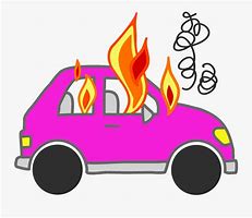 Image result for Cartoon Car Flames