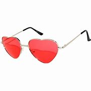 Image result for Red Heart Shaped Sunglasses