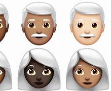 Image result for Grey Hair Emoji