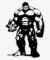 Image result for Incredible Hulk Black and White