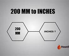 Image result for 200 mm to Inch