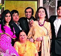 Image result for Mukesh Ambani and His Family Photo
