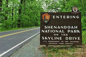 Image result for Shenandoah National Park Sign