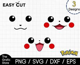 Image result for Pikachu Face SVG