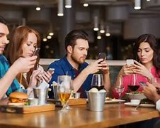 Image result for People Using Phone Table