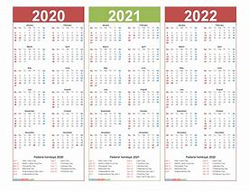 Image result for 2020 2021 2022 Calendar