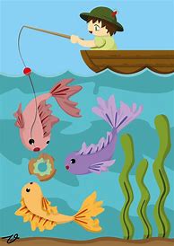Image result for Fish and Hook Clip Art