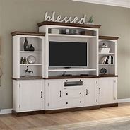 Image result for Rustic Bookshelf and TV Stand