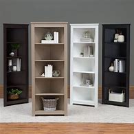 Image result for White Corner Bookcase
