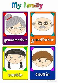 Image result for My Family Flash Cards