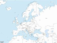 Image result for Simple Map of Europe with Capitals