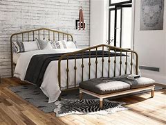 Image result for Gold Metal Bed