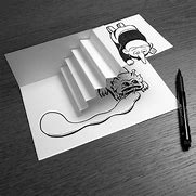 Image result for Folded Paper Drawing