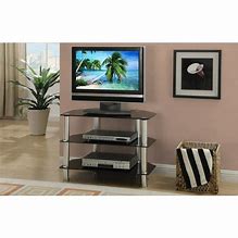 Image result for Black and Silver TV Stand