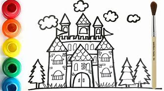 Image result for Princess Castle Windows Blank Drawing