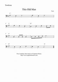 Image result for Easy Trombone Sheet Music