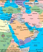 Image result for Middle East On World Map