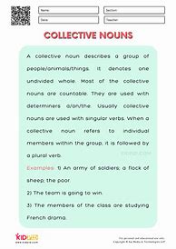 Image result for Collective Nouns Worksheets Grade 2